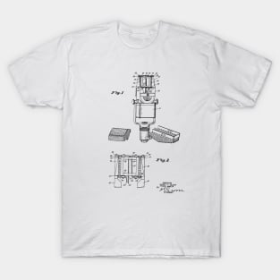 Microphone Vintage Patent Hand Drawing T-Shirt